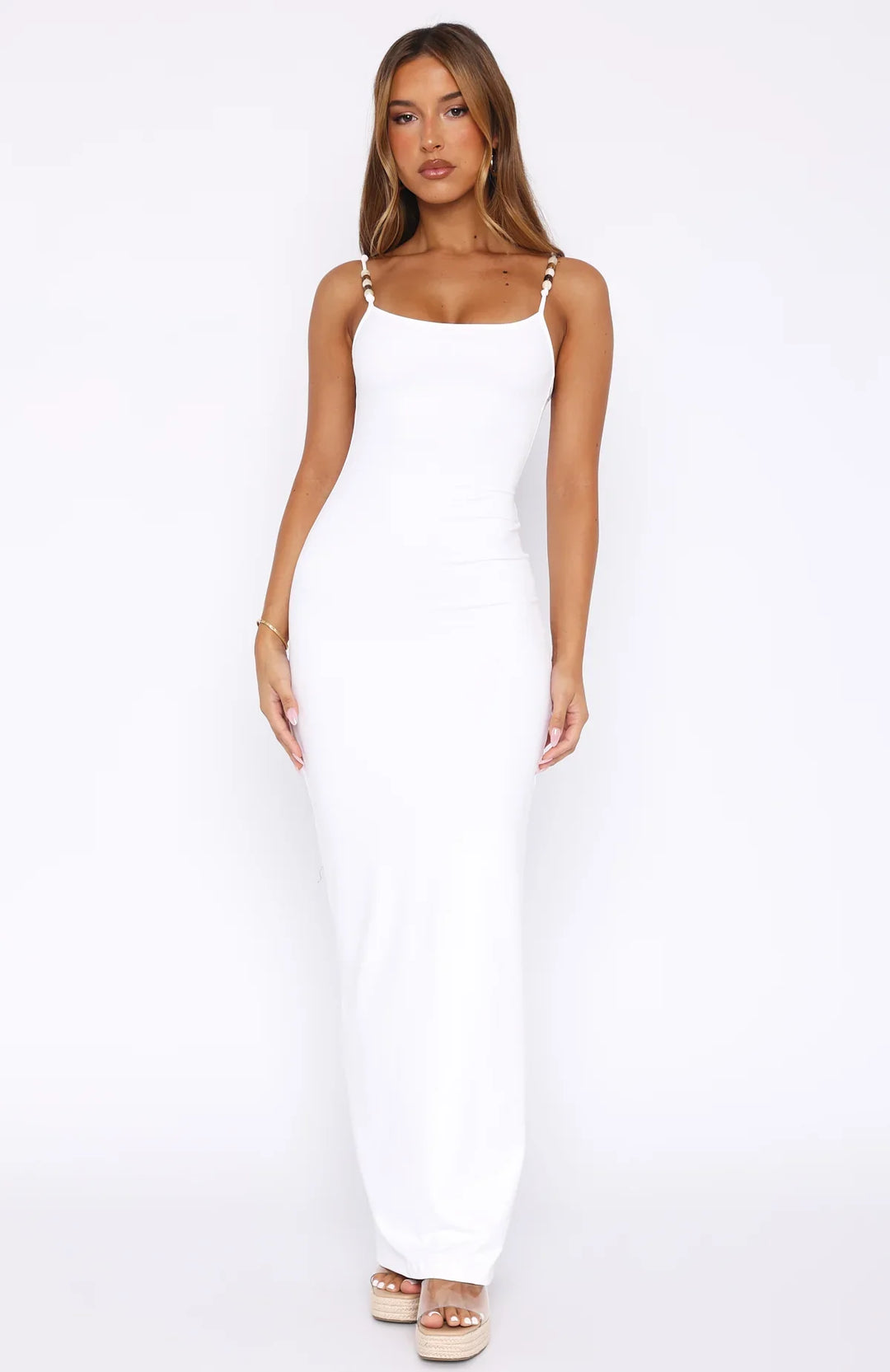 Adrianna - Beaded Strap Maxi Dress