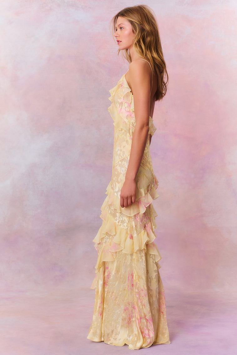 Margaux - Ruffle Maxi Dress