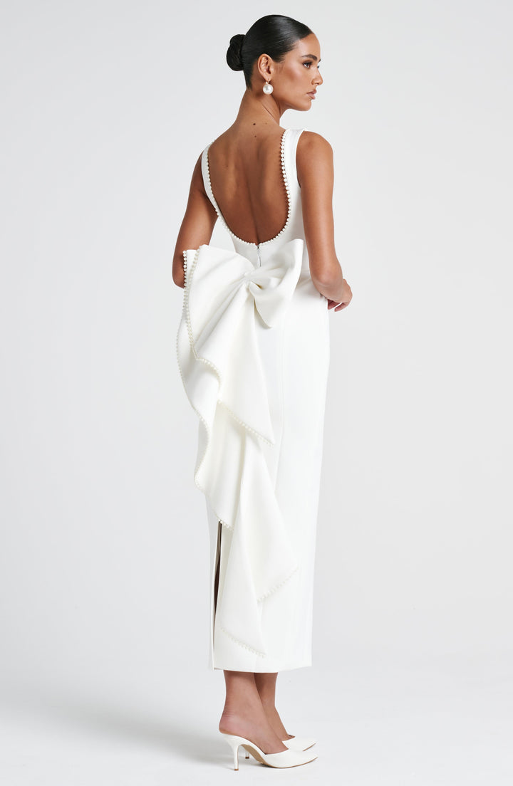 Amarisse - Pearl Bow Dress