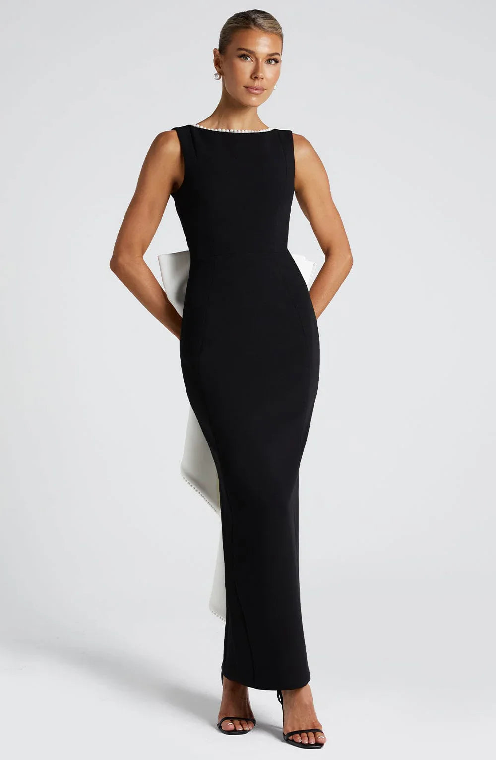 Amarisse - Pearl Bow Dress