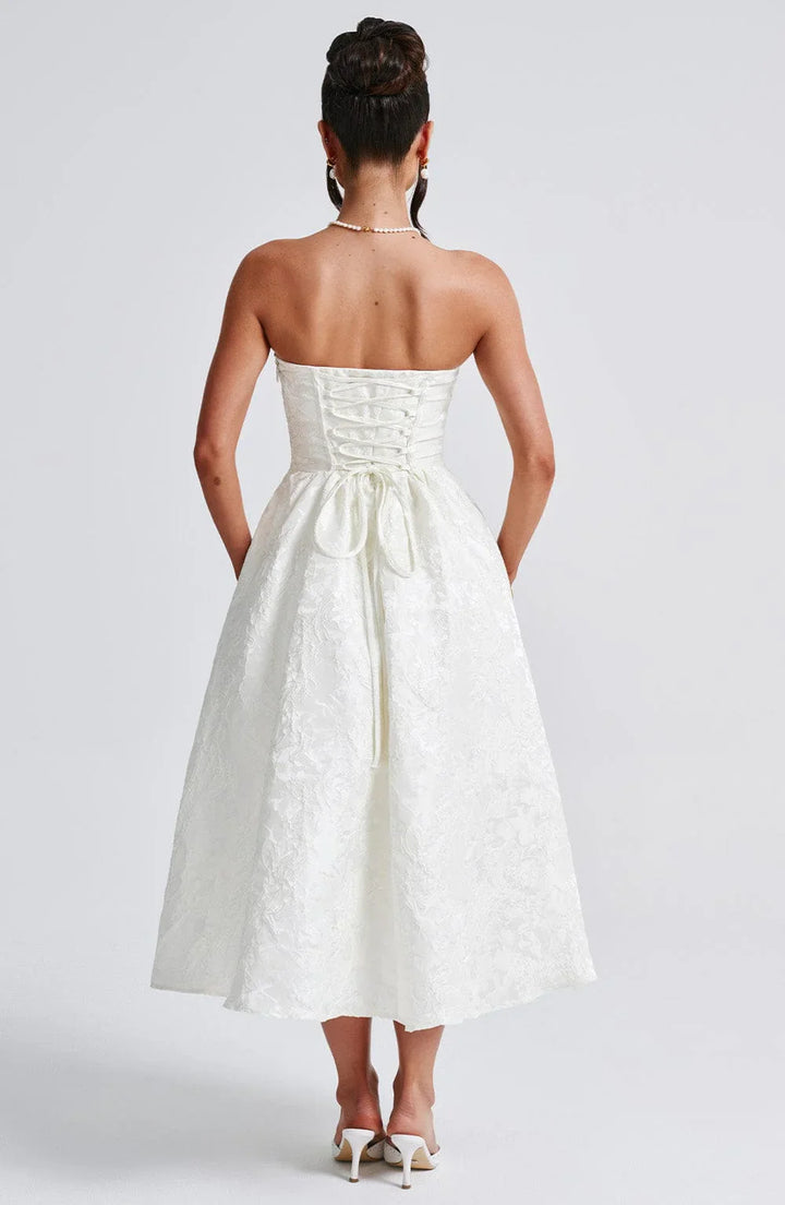 Lily - Jacquard Midi Dress