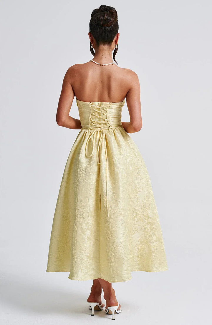 Lily - Jacquard Midi Dress