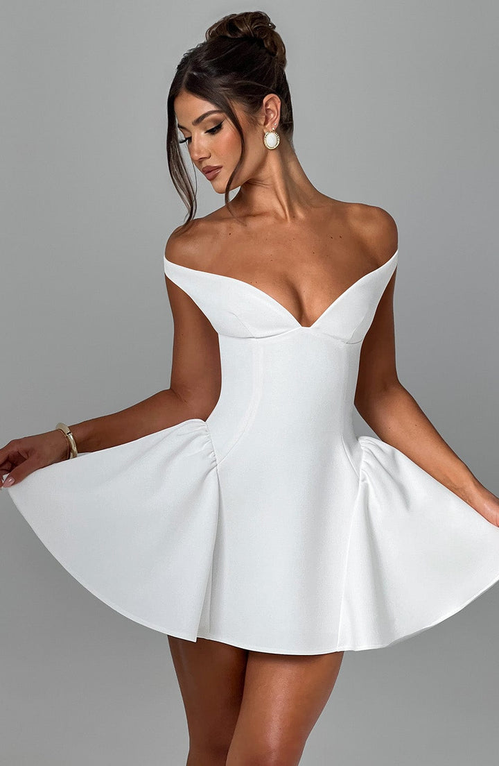 Genevieve - Off-Shoulder Mini Dress