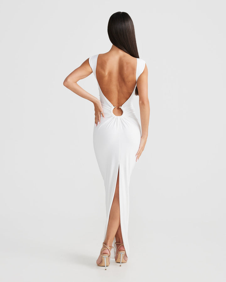 Sorella - Draped Backless Maxi Dress